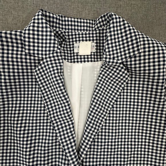 Vintage Bedford‎ Fair Lifestyles Checkered Blazer Jacket 18W Lined Made in USA - Picture 3 of 15